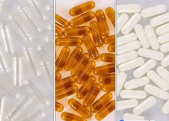 Cápsula vazia transparente de vários tamanhos, cápsula de gelatina hpmc, vegetal, cápsula halal de saúde