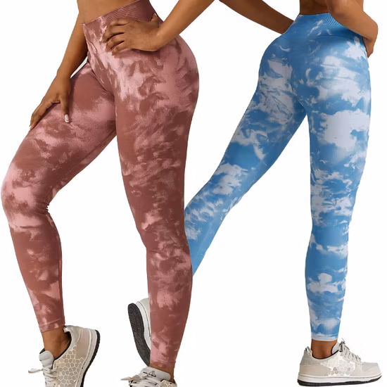 China Factory Wholesale Women Sports Active Seamless Set Yoga Bra Gym Workout Wear Fatos de treino de cintura alta com levantamento de bunda Leggings de corrida Atlético Fitness Wear