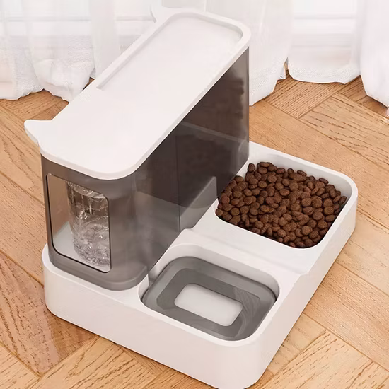 Alimentador automático para gatos, água de grande capacidade, 2 a 1, boca não molhada, tigela de água para cães, suprimentos para animais de estimação